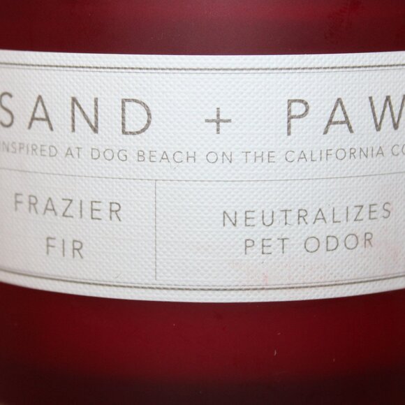 Sand & Paws Frazier Fir Scented Candle Neutralizes Pet Odor, Christmas Dog Theme - Picture 3 of 15